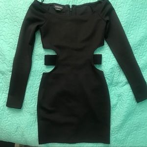 Bebe black scuba dress size xxs
